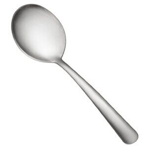 CAC China 1002-04 Windsor Medium Weight 18/0 Stainless Steel Bouillon Spoon, 6"